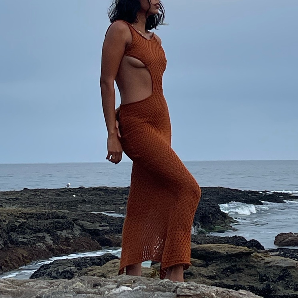 Savannah Morrow open-back maxi dress